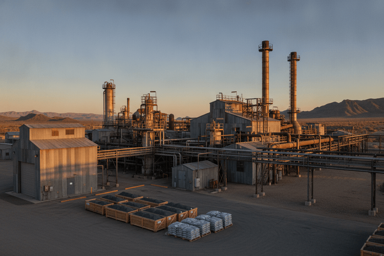 American Tungsten plant schrittweise Wiederinbetriebnahme der Del-Sol-Antimonraffinerie
