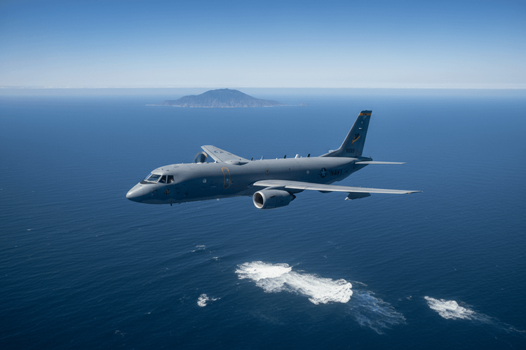 US-Marine fliegt mit P-8A durch Taiwan-Straße