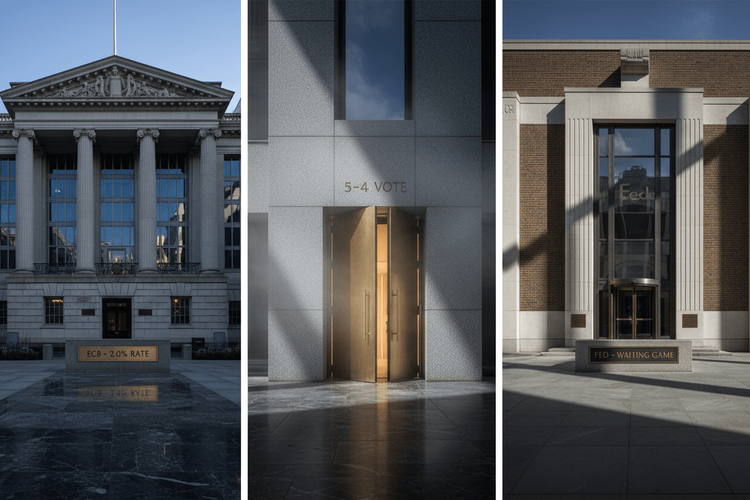 Zentralbanken 2026: Fed, EZB und BoE gehen getrennte Wege