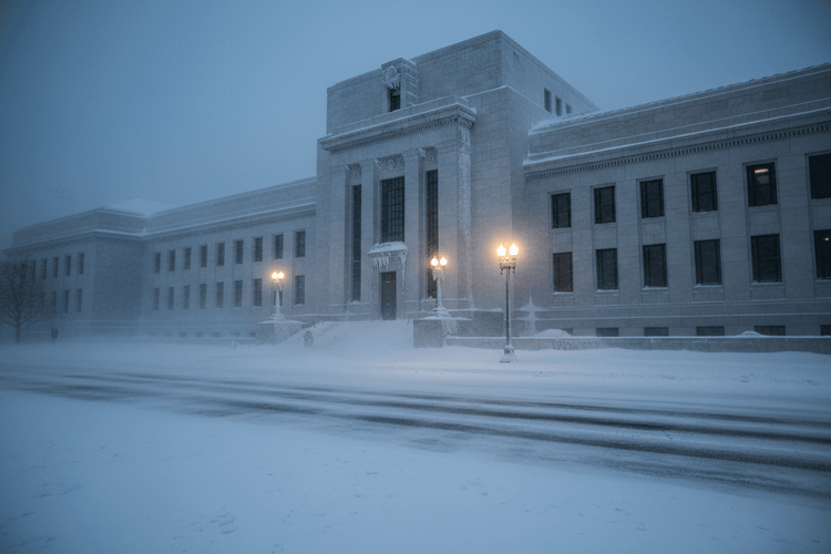 Fed-Sitzung findet trotz Schneesturm in Washington statt