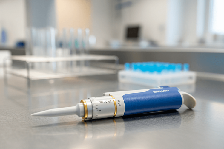 Squid Pipette deckt 1 bis 1000 µL mit einem einzigen Gerät ab