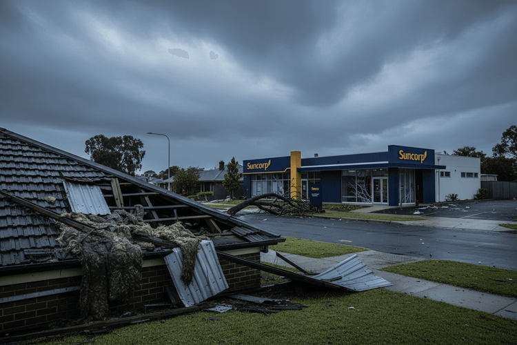 Suncorp-Aktie fällt: Gewinneinbruch durch Unwetterschäden in Australien