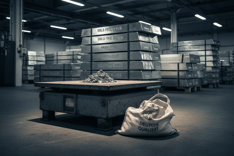 Silberpreis auf Rekordhoch: Scheideanstalten stoppen Annahme von Tafelsilber