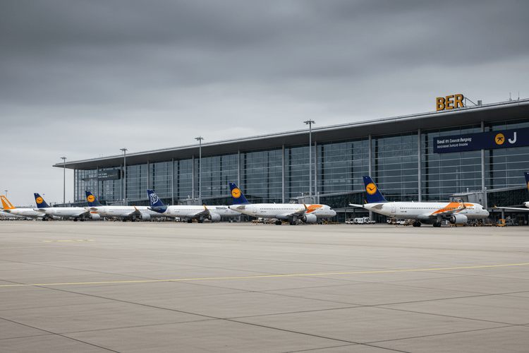 Warnstreik am BER legt Hauptstadtflughafen ganztägig lahm