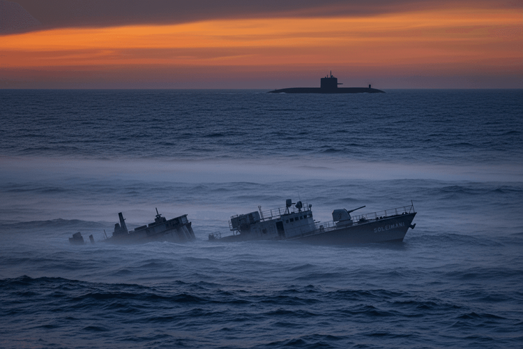 USA versenken iranisches Kriegsschiff Soleimani im Indischen Ozean