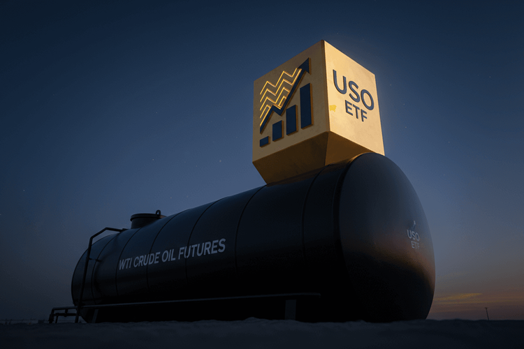USO Öl-ETF schlägt den Ölpreis deutlich um Längen