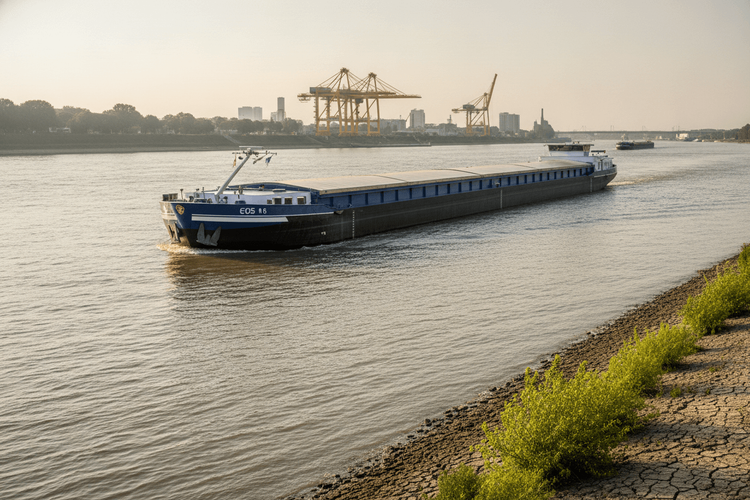 Niedrigwasser bedroht Deutschlands ohnehin schwaches Wirtschaftswachstum