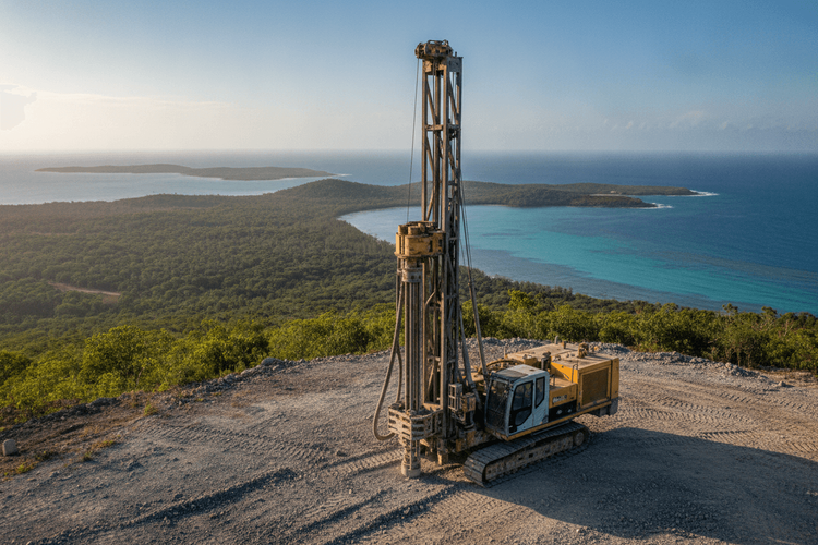 Alice Queen sichert Bohranlage für Explorationsarbeiten auf Horn Island