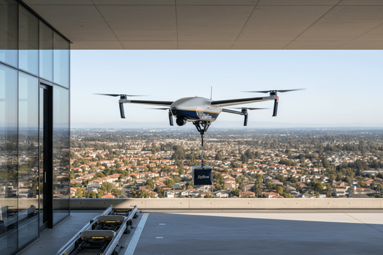 Zipline erreicht 7,6 Milliarden Dollar Bewertung mit Drohnenlieferungen