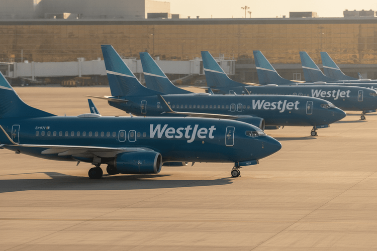 WestJet legt Boeing-737-Jets vor drohendem Streik still
