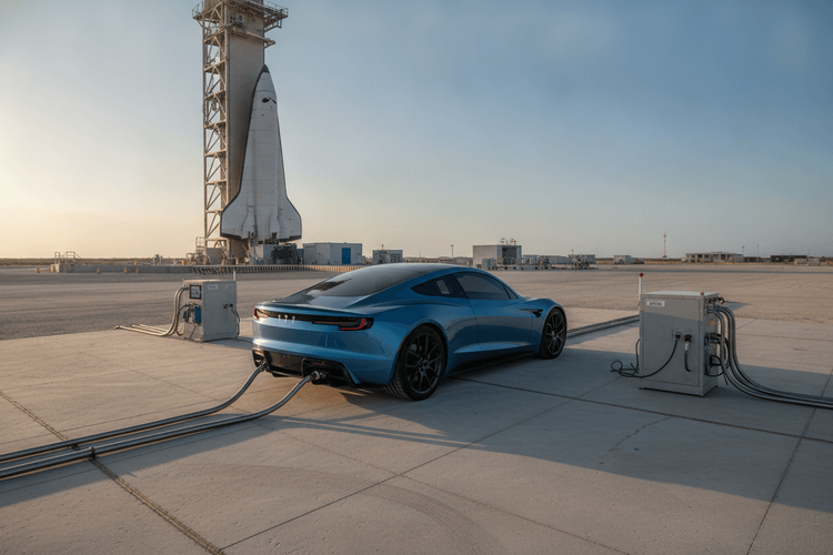 Tesla plant spektakulären Roadster-Stunt mit SpaceX-Triebwerken im August