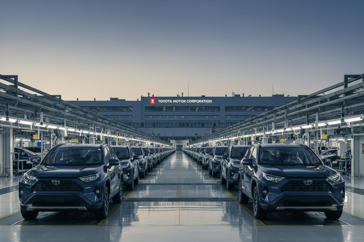 Toyota verteidigt Spitzenposition mit Rekordabsatz von 11,2 Millionen Fahrzeugen