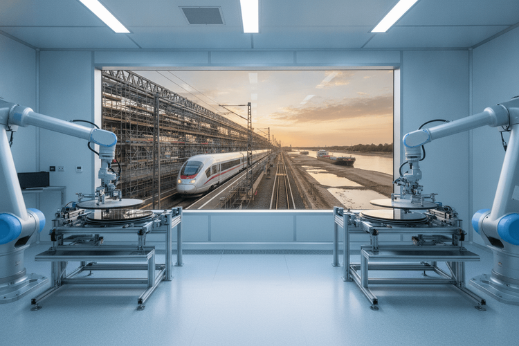 Deutschlands Wirtschaft 2026: Aufschwung, Bahn-Umbau und Niedrigwasser