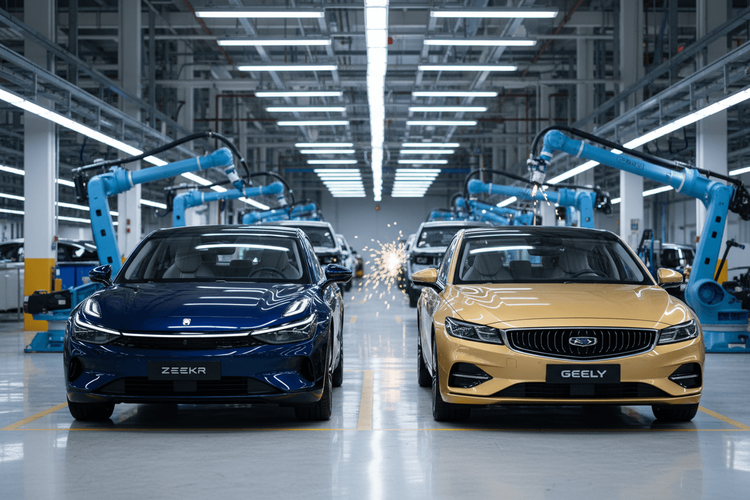 Geely steigert Umsatz um 25% dank E-Auto-Boom