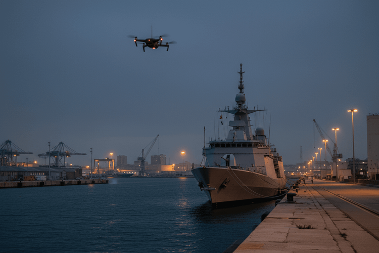 Unbefugte Drohne über Marinestützpunkt Toulon gesichtet