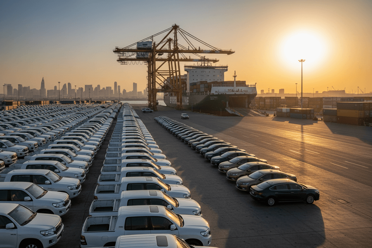 China und Indien dominieren Autoexporte in den Nahen Osten