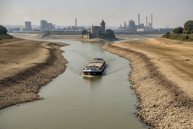 Deutschlands Wirtschaft 2026: Rhein-Krise, Konzernumbau und globaler Druck