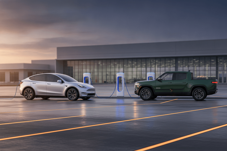 Tesla oder Rivian: Welche Elektroauto-Aktie lohnt sich jetzt?