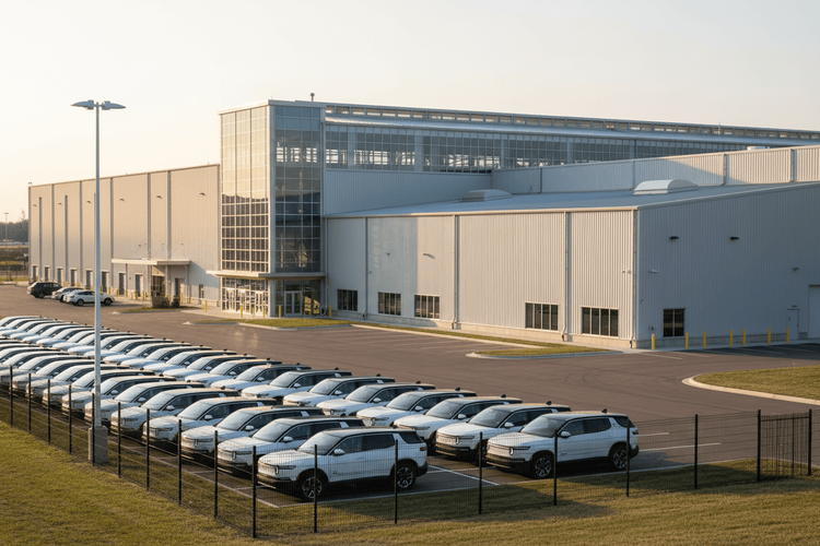 Tornado trifft Rivian-Werk mitten in R2-Markteinführung