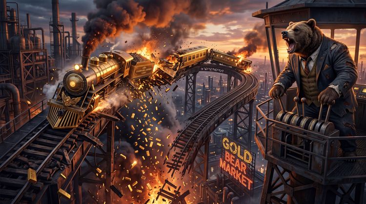 Crash at $4,300: How the Gold Locomotive Slipped Into a Bear Market