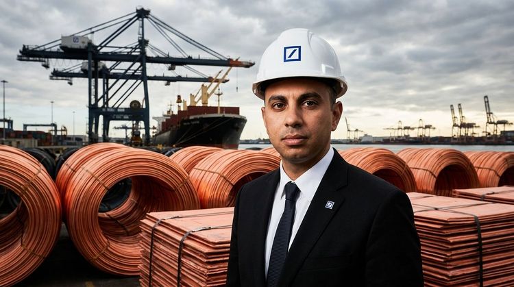 Deutsche Bank Predicts 50% Copper Rally to $22,050 as Global Supply Squeeze Looms