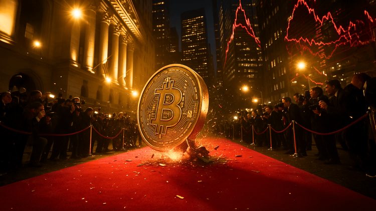 Bitcoin’s $600B Slip-and-Fall on Wall Street’s Red Carpet