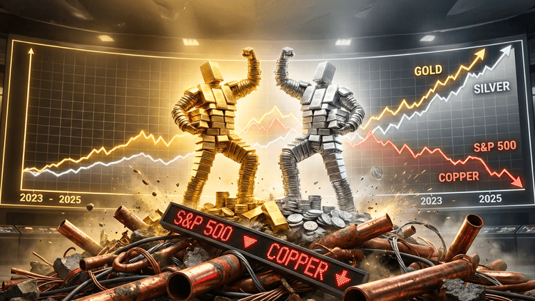 Gold and Silver Crush the S&P 500 and Copper in Historic Two-Year Rout
