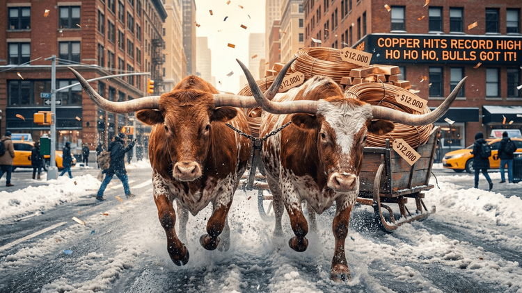 All I Want for Christmas Is... $12,000 Copper? Ho Ho Ho, Bulls Got It!