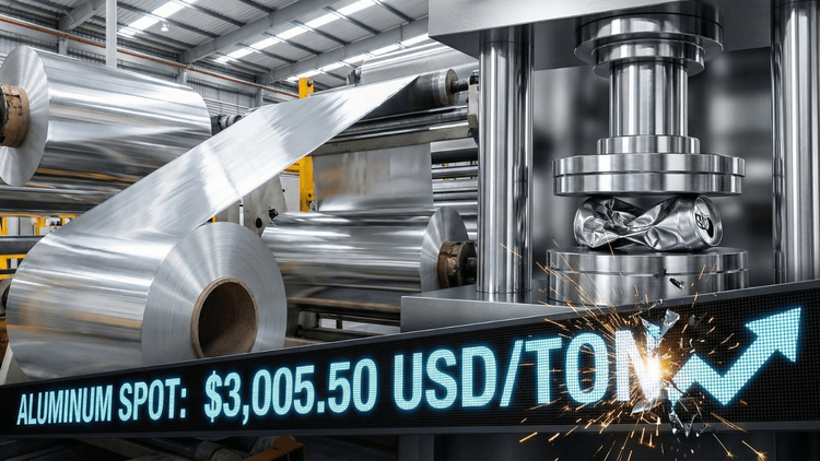 Aluminum Foils Supply Fears by Blasting Through $3,000 Like a Can-Crushing Champ