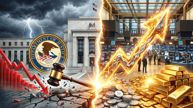 Global Markets in Turmoil: Gold & Silver Rally as DOJ Threatens Fed Indictment