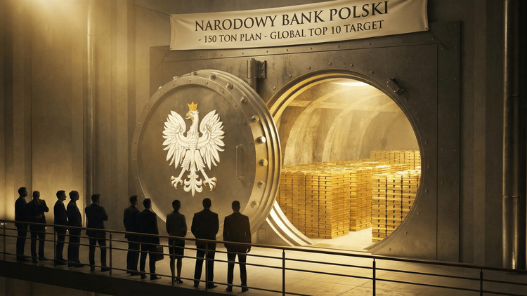 Poland Approves Plan to Buy 150 Tons of Gold, Targeting Global Top 10