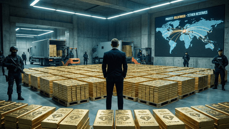 The Spy Who Loved Gold: Tether’s Billion-Dollar Bunker Strategy