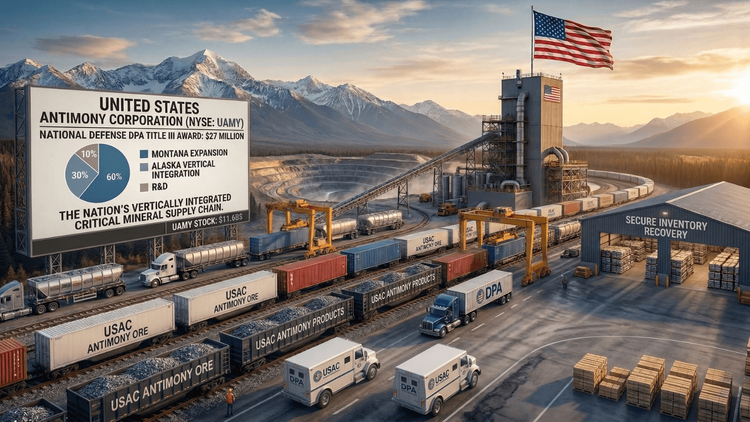 U.S. Antimony Secures $27M to Rebuild America's Critical Supply Chain