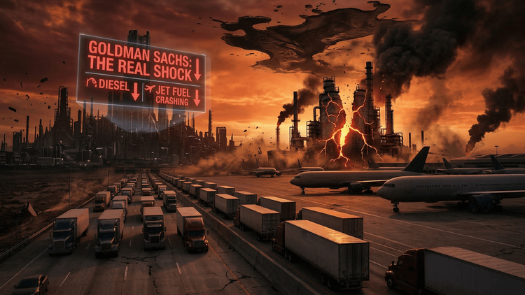 Goldman Sachs Warns: The Real Oil Shock Is Hitting Diesel and Jet Fuel, Not Just Crude