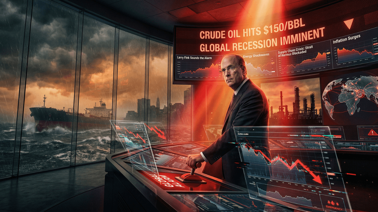 Larry Fink Sounds the Alarm: Why a $150 Barrel of Oil Guarantees Global Recession