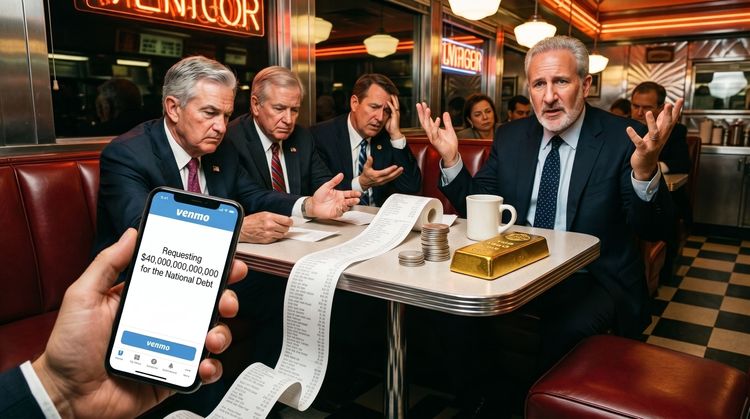 Splitting a $40 Trillion Tab on Venmo: The Fiscal Absurdity Driving Peter Schiff’s Gold and Silver Forecasts