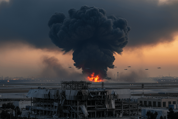 Israel greift Teheran an: Explosionen am Flughafen Mehrabad erschüttern Iran