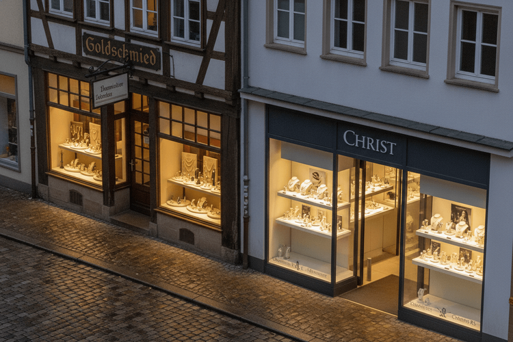 Schmuckmarkt im Wandel: Christ gewinnt, Familiengeschäfte verlieren