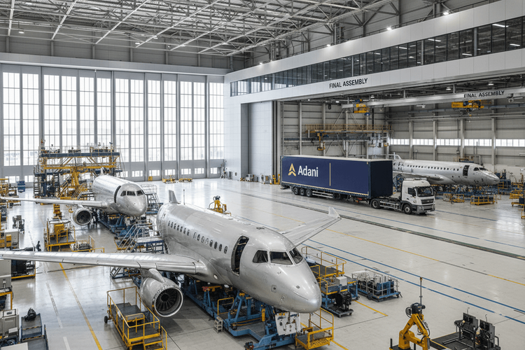 Adani Group und Embraer planen Flugzeugproduktion in Indien