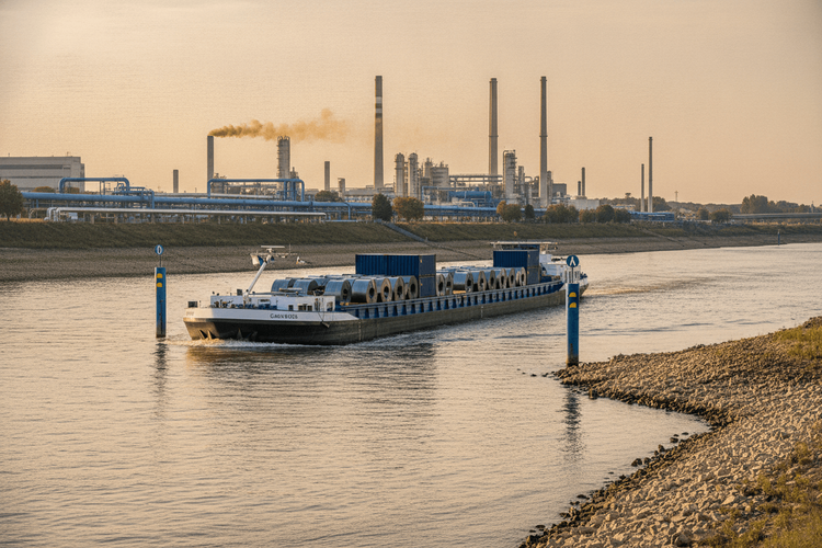 Deutschlands Wirtschaft: Rhein-Krise, Konzernumbau und DAX-Stärke