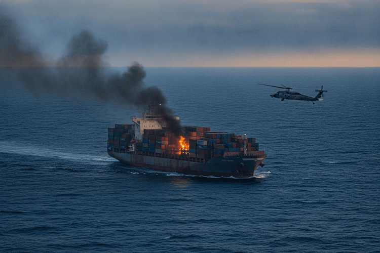 US-Militär beschießt Containerschiff bei Iran-Blockade im Golf von Oman