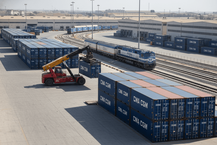 CMA CGM übernimmt Betrieb zweier syrischer Trockenhäfen