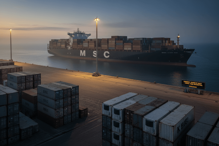 MSC führt Notfall-Treibstoffzuschläge für Mittelmeer-Routen ein