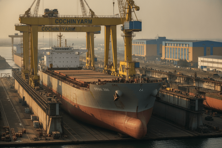 Cochin Shipyard Aktie fällt nach staatlichem Anteilsverkauf deutlich
