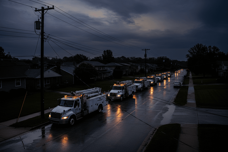 Schwere Stürme legen über eine Million US-Haushalte lahm