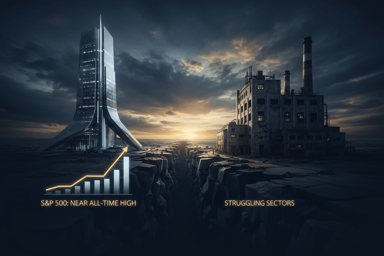 S&P 500 nahe Rekordhoch trotz extremer Sektor-Divergenzen am Markt