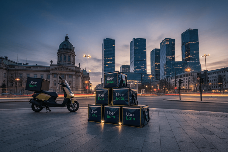 Uber startet Lieferdienst-Offensive in sieben neuen europäischen Märkten