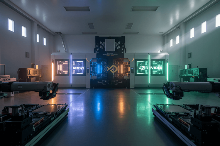 AMD-Aktie überholt Nvidia: 77% Kursgewinn in 2025