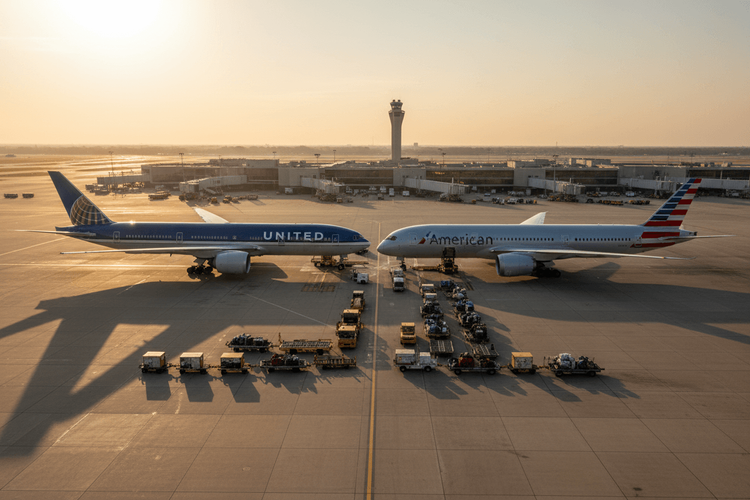 FAA untersucht Kapazitätsstreit zwischen United und American in Chicago