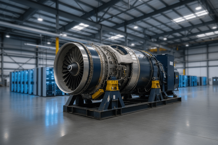 Strahltriebwerke von Boeing 737 sollen Rechenzentren mit Strom versorgen